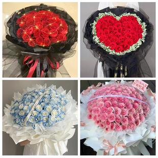 昭通市大关永善县绥江镇雄县同城鲜花店情人节表白送玫瑰花束礼盒