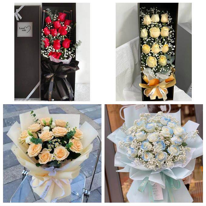 衡水市饶阳安平县故城县景县同城鲜花店情人节表白送玫瑰花束礼盒