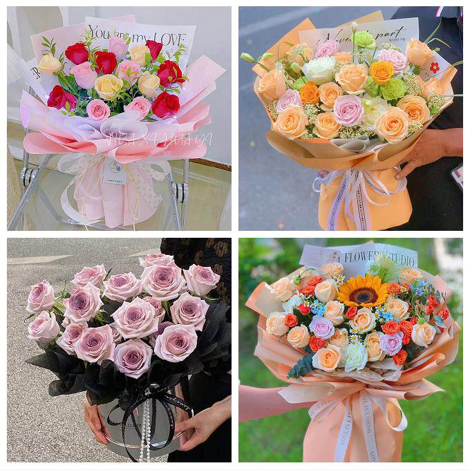 江苏苏州市虎丘区吴中区相城区同城鲜花店向日葵玫瑰混搭生日花束