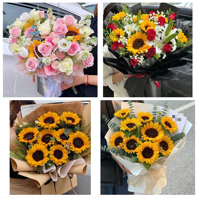 泉州市金门县石狮晋江南安市同城鲜花店成人礼高考向日葵玫瑰花束