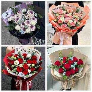 山西忻州市神池五寨岢岚河曲县同城花店送女朋友玫瑰订生日鲜花束