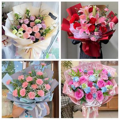 吉安万安安福永新县井冈山市同城鲜花店康乃馨百合送父母长辈生日