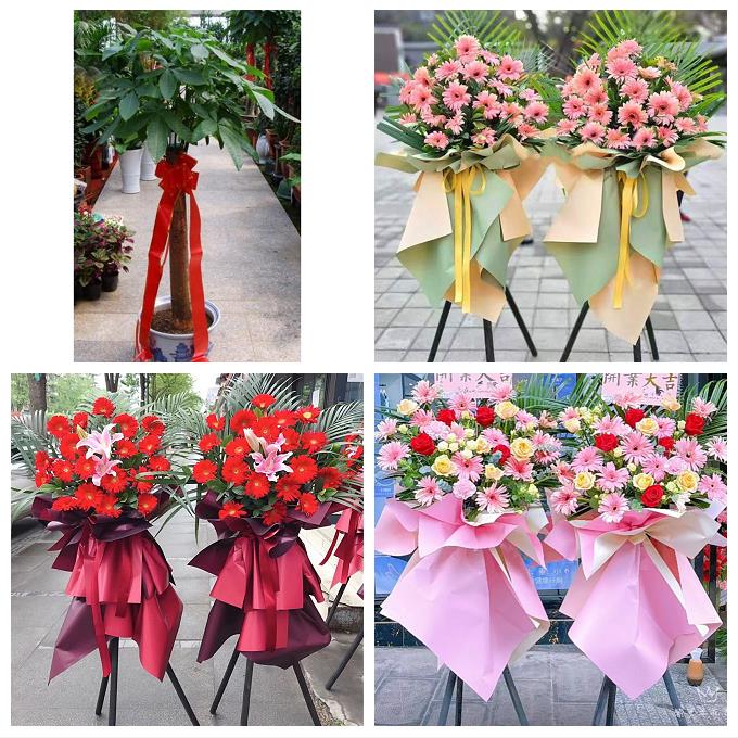 送衢州市开化县龙游县江山市鲜花店同城配送朋友乔迁新店开业花篮