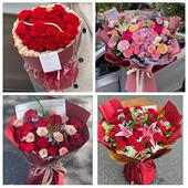 重庆市开州区云阳奉节巫山县同城鲜花店订38妇女节康乃馨百合花束