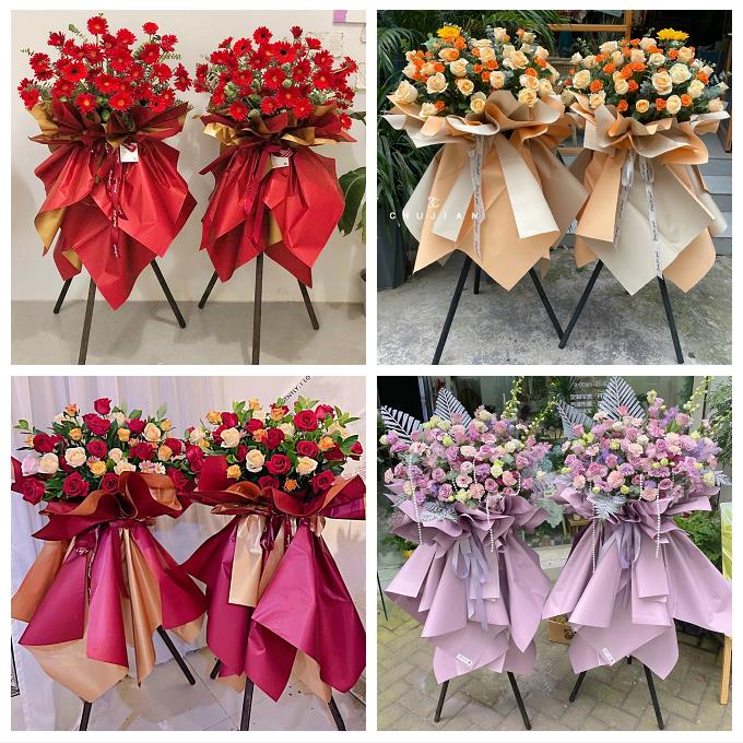 北京市东城东花龙潭体育馆路同城花店订鲜花大麦开业花篮店铺开张 - 实物图