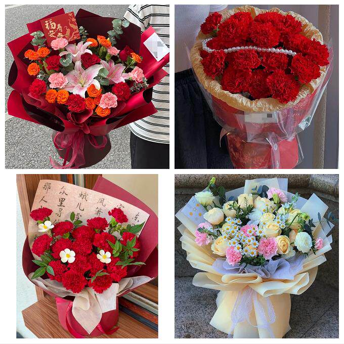 菏泽市巨野郓城县鄄城东明县同城鲜花店康乃馨百合送父母长辈生日