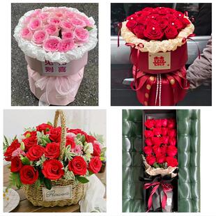 女神节订红玫瑰送上海市长宁区华阳路江苏路同城鲜花店送女友老婆