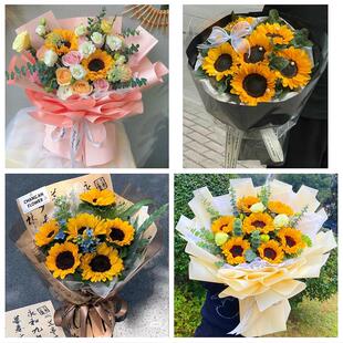 成人礼高考毕业向日葵花束湖北黄石市黄石港西塞山下陆区同城花店