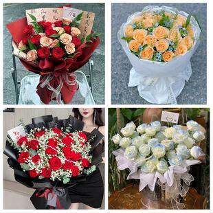 上海市浦东新区三林惠南周浦花店同城配送女友生日情人节玫瑰花束