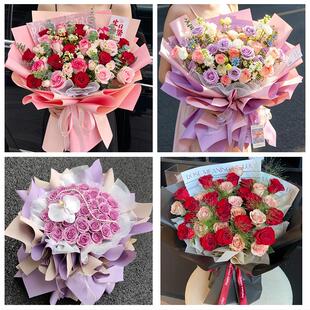 湖南衡阳市祁东县耒阳市常宁市同城花店送女朋友玫瑰订生日鲜花束