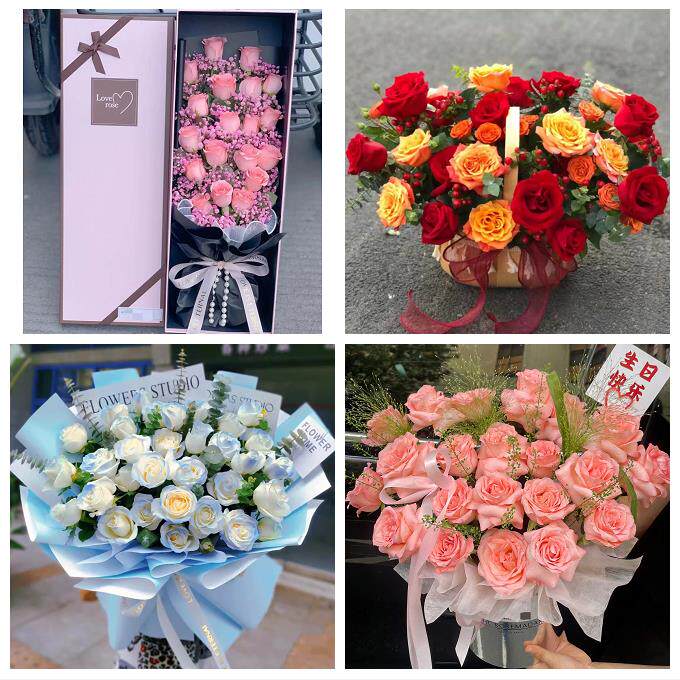 河南洛阳市洛宁县伊川县偃师市同城花店情人节送女友老婆玫瑰鲜花