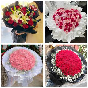 天津市武清区城关东马圈黄花店同城鲜花店情人节玫瑰表白女友老婆