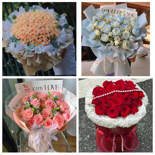 江西赣州市石城县瑞金市南康区同城鲜花店订33朵玫瑰送情人女朋友