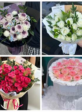辽宁锦州黑山县义县凌海北镇市同城花店送女朋友玫瑰订生日鲜花束
