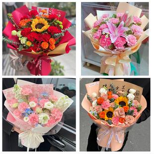 母亲节康乃馨送长辈生日北京市东城区安定门北新桥东四同城鲜花店