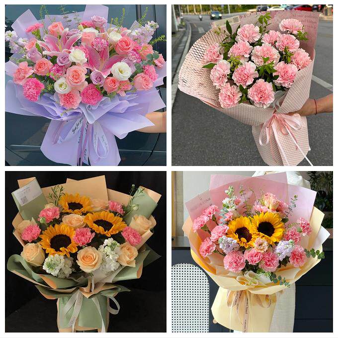 宝鸡市千阳麟游县凤县太白县同城鲜花店38节送长辈女士康乃馨百合