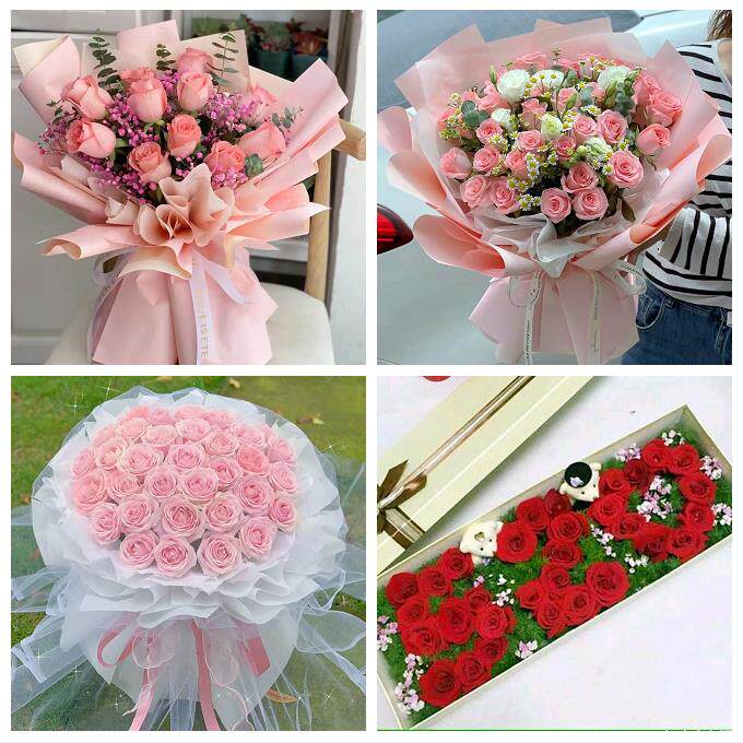 北京石景山区广宁五里坨鲁谷同城鲜花店情人节表白送玫瑰花束礼盒