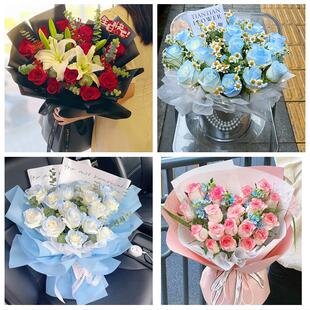 天津河北区光复道望海楼鸿顺里同城鲜花店情人节玫瑰表白女友老婆