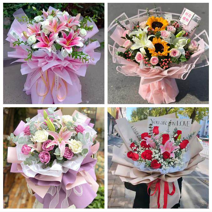 洛阳市栾川县嵩县汝阳宜阳县鲜花店同城配送老婆香水百合玫瑰花束