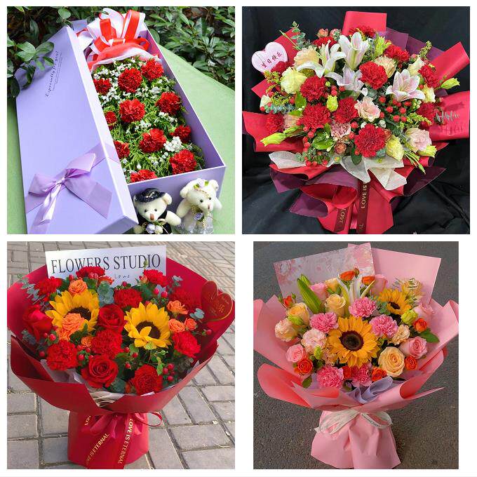 郑州上街惠济区中牟县巩义市同城鲜花店38节送长辈女士康乃馨百合