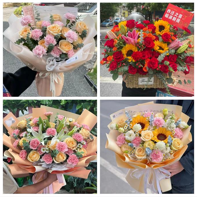 南通市如东启东如皋市海门市鲜花店同城配送康乃馨玫瑰教师节花束