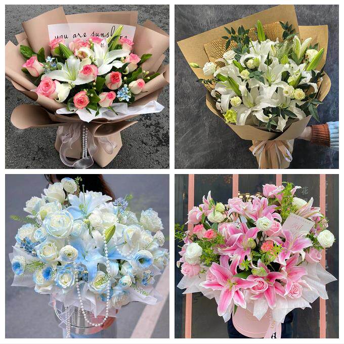 辽宁阜新市清河门细河区彰武县鲜花店同城送玫瑰香水百合生日花束