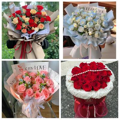 重庆市大渡口区建胜跳磴镇附近同城鲜花店订33朵玫瑰送情人女朋友