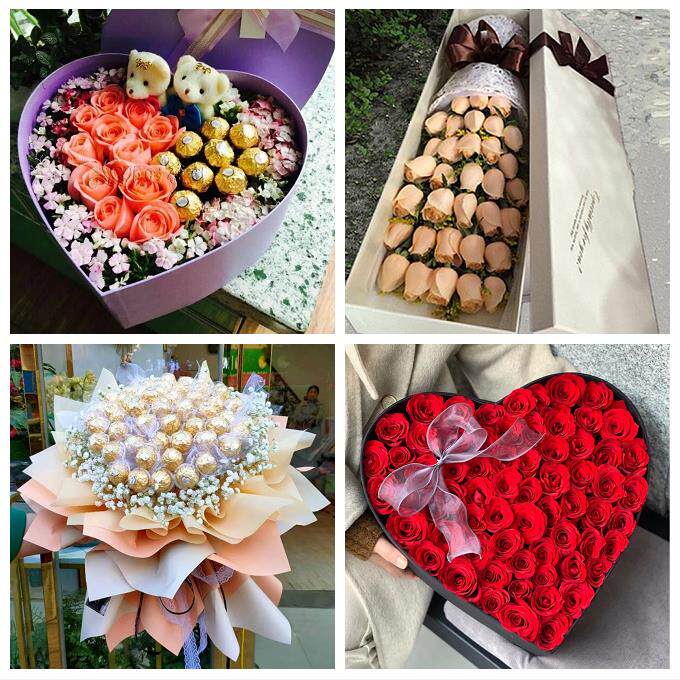 淄博市周村区桓台高青沂源县鲜花店同城配送平安夜圣诞节玫瑰礼盒