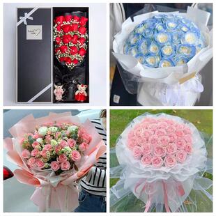 合肥市肥东肥西庐江县巢湖市同城鲜花店情人节表白送玫瑰花束礼盒