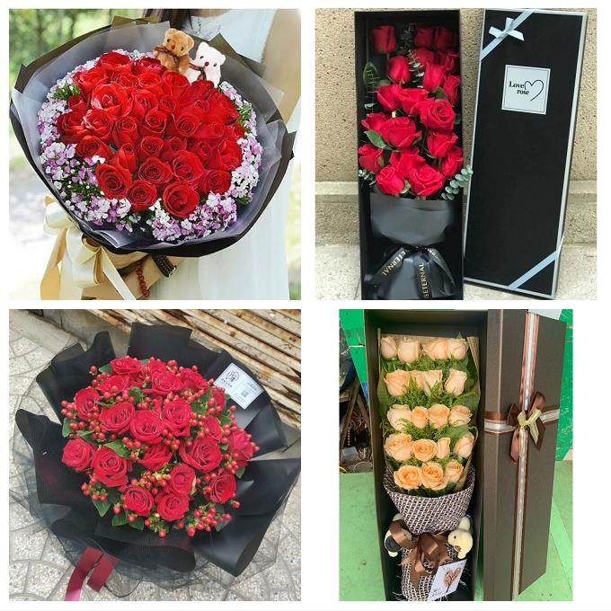 云南曲靖市陆良县师宗县罗平县鲜花店同城配送媳妇女友圣诞节玫瑰