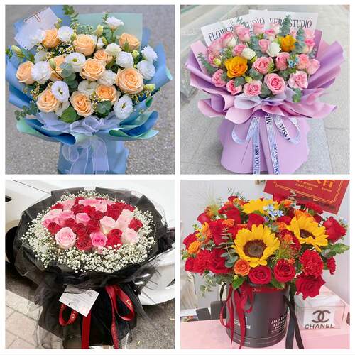 保定市蠡县顺平县博野县雄县花店同城送男女友领导玫瑰混搭鲜花束