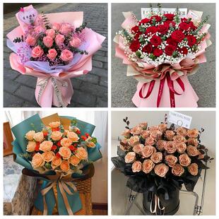 北京市朝阳区建外朝外街的附近同城鲜花店订33朵玫瑰送情人女朋友