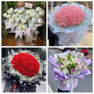 怀化市鹤城区中方沅陵辰溪县花店同城配送女友生日情人节玫瑰花束