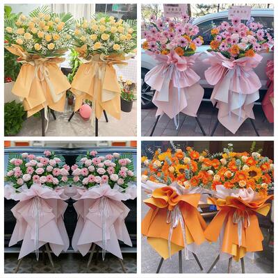 潍坊市寿光安丘市高密昌邑市同城鲜花店新店开业大麦花篮公司乔迁
