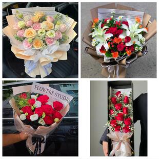 廊坊市安次广阳区固安永清县花店同城配送女友生日情人节玫瑰花束