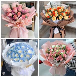 北京丰台区大红门南苑东高地同城鲜花店情人节表白送玫瑰花束礼盒