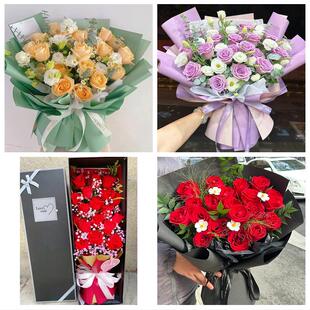 陕西渭南临渭华州区韩城华阴市同城花店情人节送女友老婆玫瑰鲜花