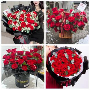 宜昌市五峰县宜都当阳枝江市花店同城配送女友生日情人节玫瑰花束