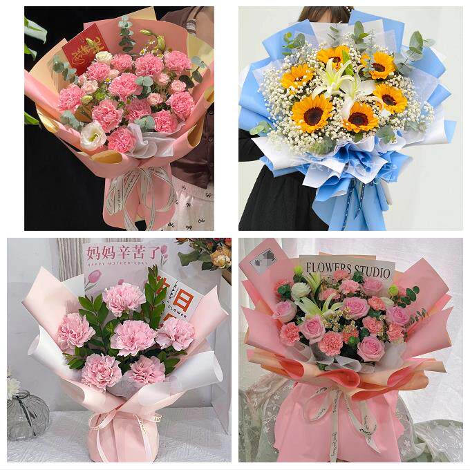 康乃馨百合玫瑰花束送长辈唐山市路南路北古冶区开平区同城鲜花店