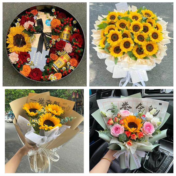 成人礼高考毕业向日葵花束辽宁沈阳市浑南沈北新区于洪区同城花店