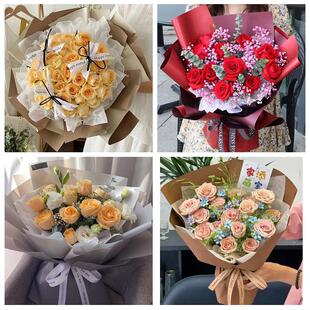 四川自贡市自流井区贡井大安区同城鲜花店订33朵玫瑰送情人女朋友