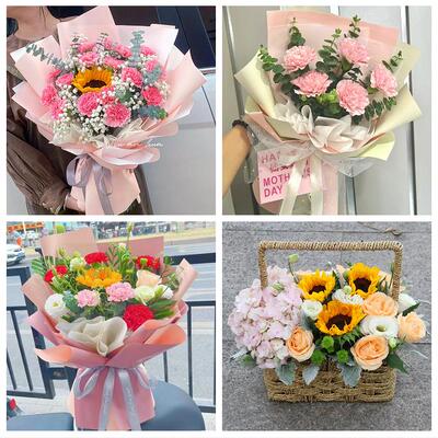 湘潭市易俗河镇湘乡市韶山市鲜花店订康乃馨百合花束同城配送长辈