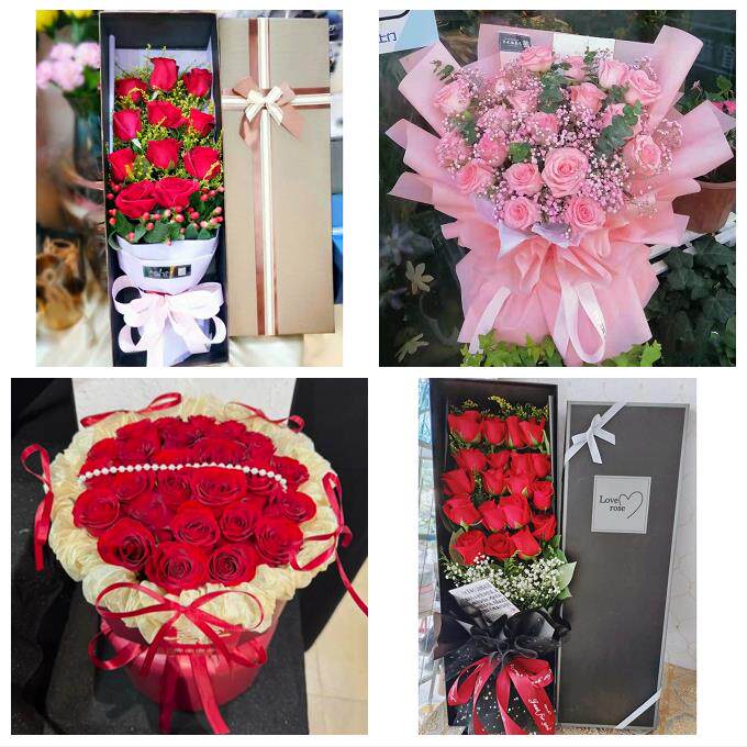 天津南开向阳路嘉陵道王顶堤鲜花店同城送女朋友闺蜜女神节红玫瑰