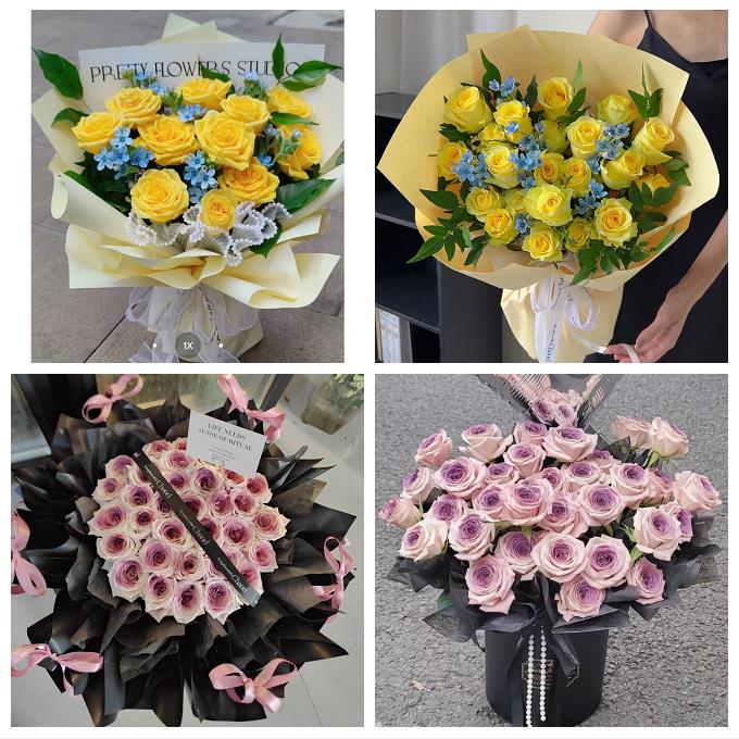 宿州埇桥区砀山灵璧萧县泗县鲜花店卡布碎冰蓝紫玫瑰花束同城配送