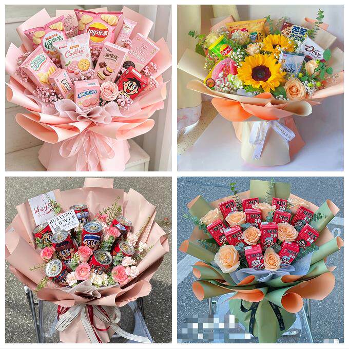 送北京市甘家口八里庄紫竹院花店同城配送61儿童节花束送女友小孩