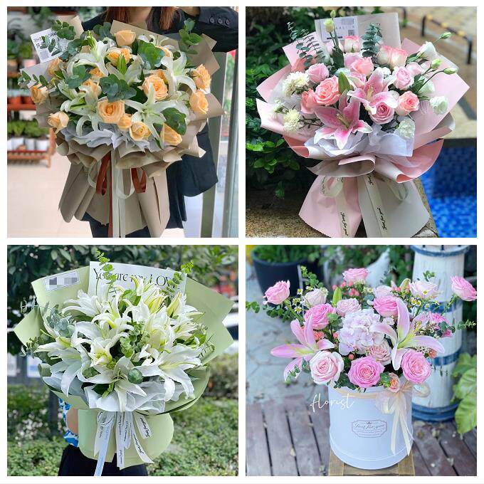 玫瑰香水百合送老婆朋友生日中山市石岐区东区火炬开发区同城花店