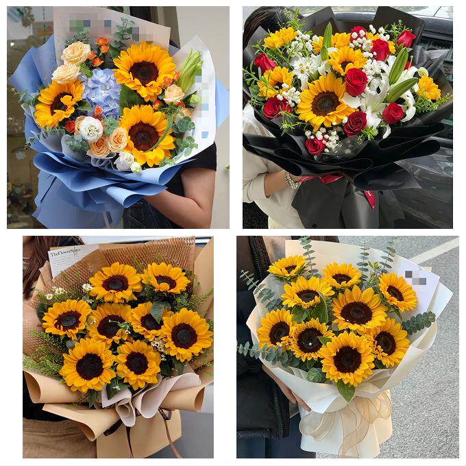 赣州市定南全南县宁都于都县同城鲜花店成人礼高考向日葵玫瑰花束
