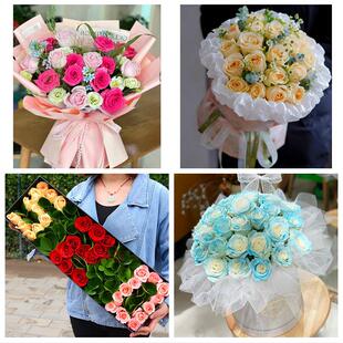 通辽科尔沁区开鲁霍林郭勒市鲜花店同城送女朋友闺蜜女神节红玫瑰