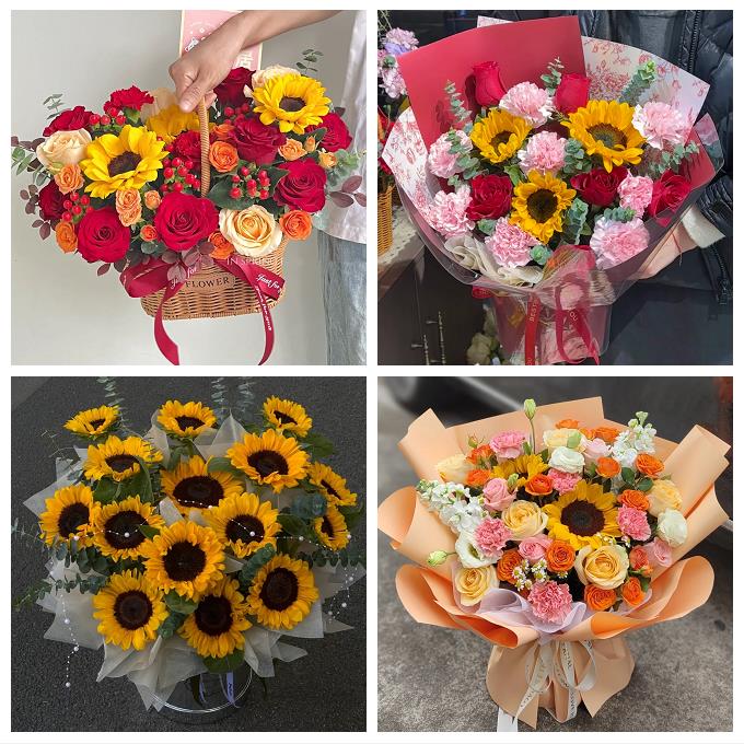 温州市鹿城龙湾区瓯海洞头区鲜花店同城配送玫瑰向日葵男女友生日