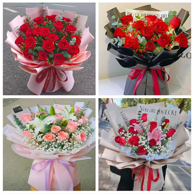 大庆市萨尔图龙凤区让胡路区鲜花店同城送38玫瑰女友情人老婆生日